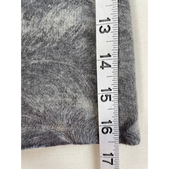 DEAN‎ & WHITE Wool + Angora Cardigan Size 2x Abstract Feather Luxe Quiet Luxury - Picture 13 of 13